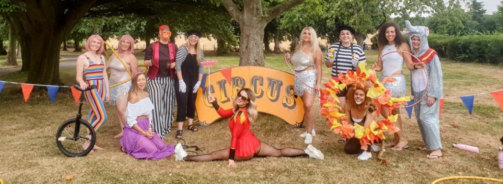 Hen party circus skills workshop