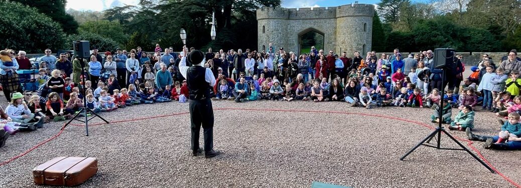 family friendly comedy juggling show at castle event