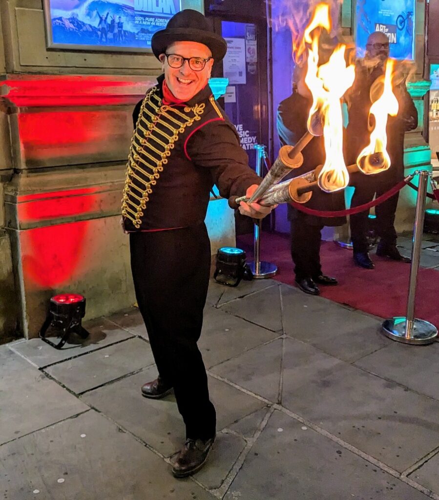 fire juggler, performer