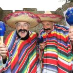 mexican themed stilt walkers